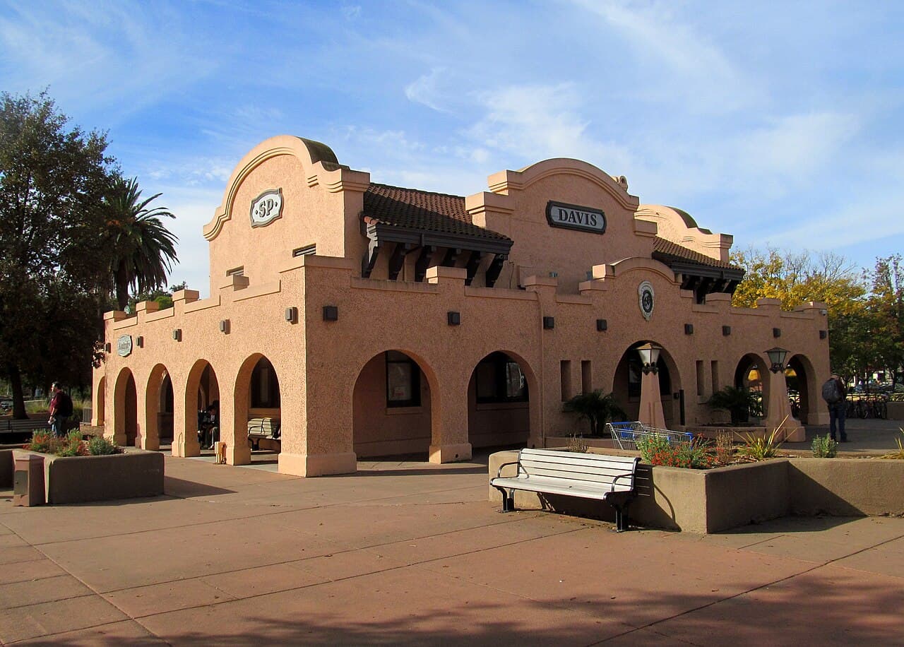 Davis station, photographed in 2017.