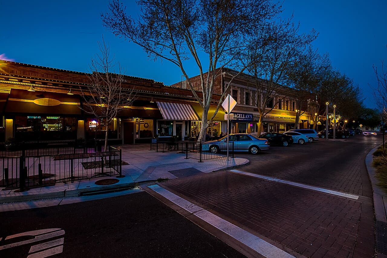 Downtown Tracy.